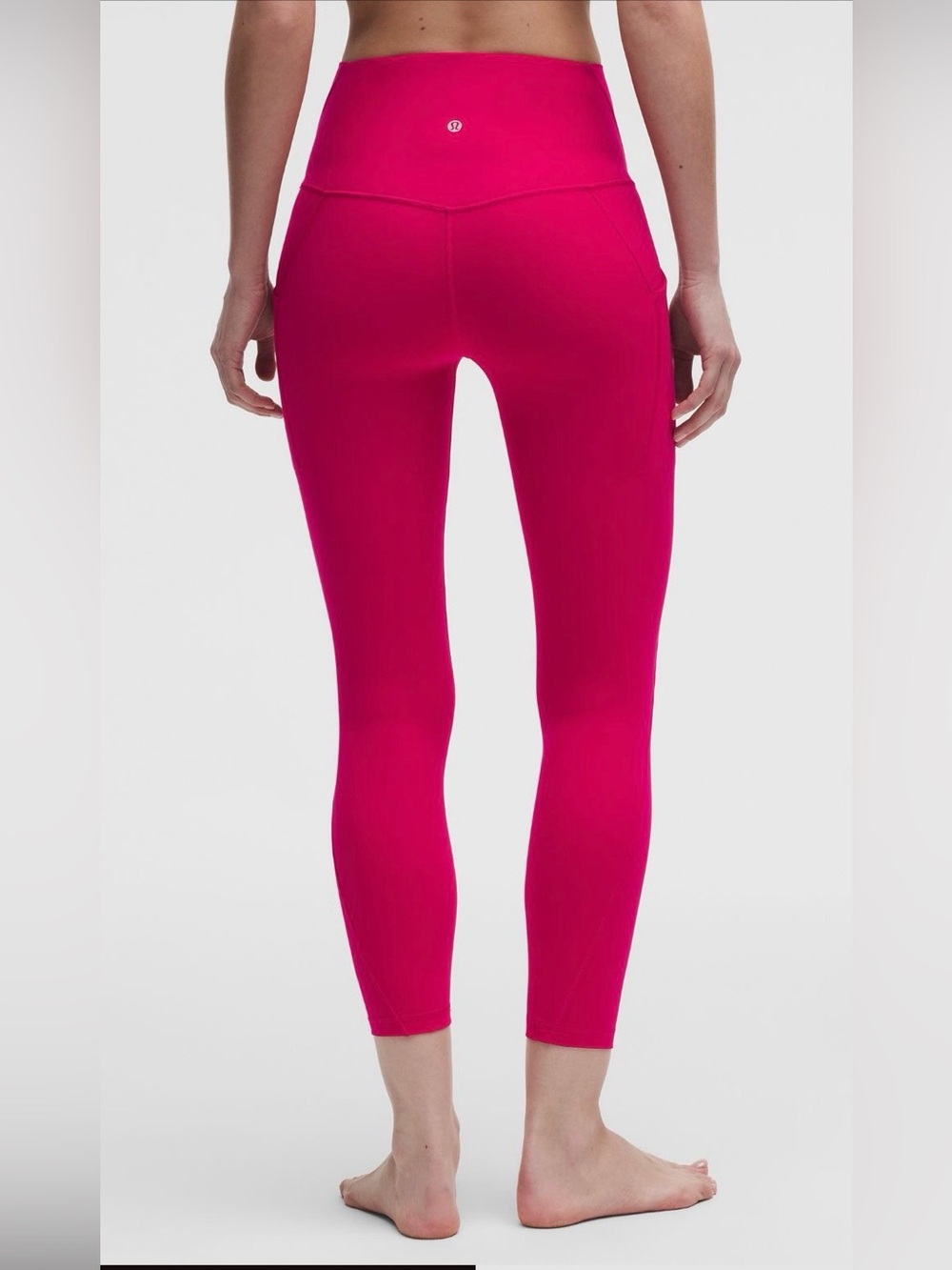lululemon athletica Align Double-lined Hot Pink Ankle-Length Leggings w/pockets